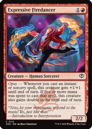 Expressive Firedancer (SOS-114)  Foil - Secrets of Strixhaven