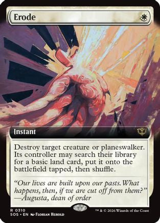 Erode (Extended Art) (SOS-310)  - Secrets of Strixhaven