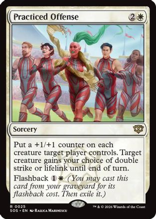 Practiced Offense (SOS-025)  Foil - Secrets of Strixhaven