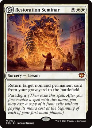 Restoration Seminar (SOS-030)  - Secrets of Strixhaven