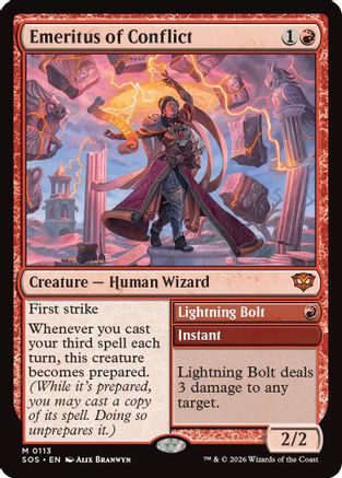 Emeritus of Conflict (SOS-113)  Foil - Secrets of Strixhaven