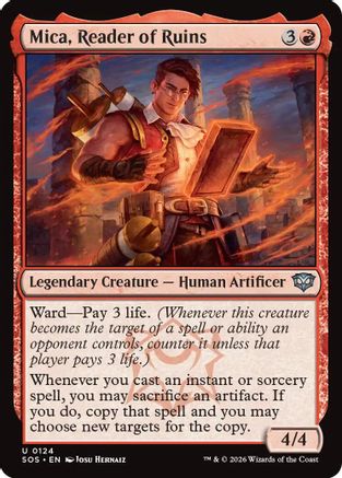 Mica, Reader of Ruins (SOS-124)  Foil - Secrets of Strixhaven