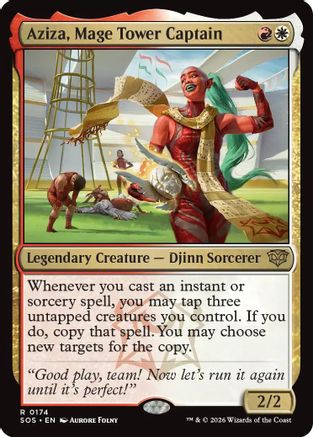 Aziza, Mage Tower Captain (SOS-174)  Foil - Secrets of Strixhaven