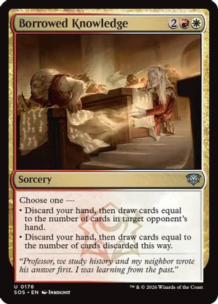 Borrowed Knowledge (SOS-178)  Foil - Secrets of Strixhaven