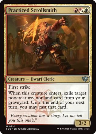 Practiced Scrollsmith (SOS-210)  Foil - Secrets of Strixhaven