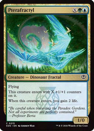 Pterafractyl (SOS-215)  Foil - Secrets of Strixhaven