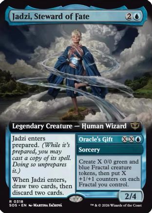 Jadzi, Steward of Fate (Extended Art) (SOS-318)  - Secrets of Strixhaven