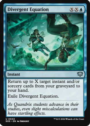 Divergent Equation (SOS-043)  Foil - Secrets of Strixhaven