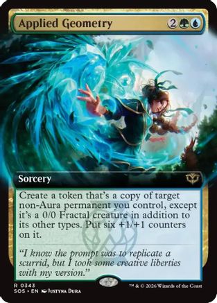Applied Geometry (Extended Art) (SOS-343)  - Secrets of Strixhaven