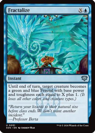 Fractalize (SOS-051)  - Secrets of Strixhaven