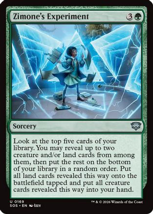 Zimone's Experiment (SOS-169)  Foil - Secrets of Strixhaven