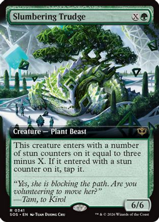 Slumbering Trudge (Extended Art) (SOS-341)  - Secrets of Strixhaven