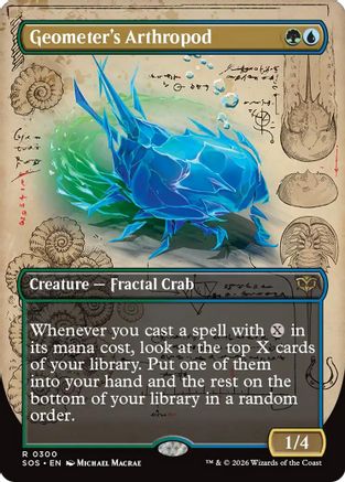 Geometer's Arthropod (Borderless) (SOS-300)  - Secrets of Strixhaven