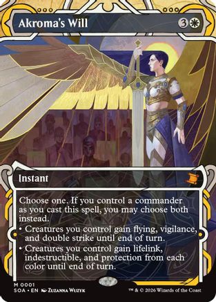 Akroma's Will (SOA-001)  Foil - Secrets of Strixhaven: Mystical Archive