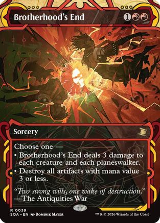 Brotherhood's End (SOA-039)  - Secrets of Strixhaven: Mystical Archive
