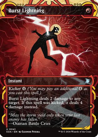 Burst Lightning (SOA-041)  Foil - Secrets of Strixhaven: Mystical Archive