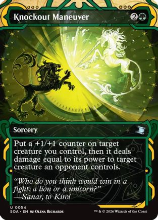 Knockout Maneuver (SOA-054)  Foil - Secrets of Strixhaven: Mystical Archive