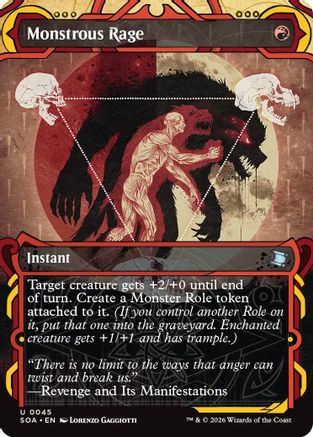 Monstrous Rage (SOA-045)  - Secrets of Strixhaven: Mystical Archive