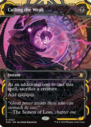 Culling the Weak (SOA-027)  Foil - Secrets of Strixhaven: Mystical Archive