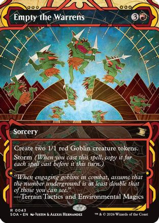 Empty the Warrens (SOA-043)  Foil - Secrets of Strixhaven: Mystical Archive