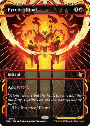 Pyretic Ritual (SOA-046)  Foil - Secrets of Strixhaven: Mystical Archive