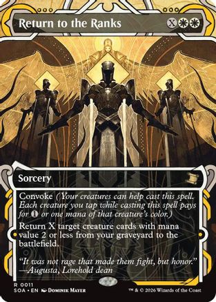 Return to the Ranks (SOA-011)  Foil - Secrets of Strixhaven: Mystical Archive