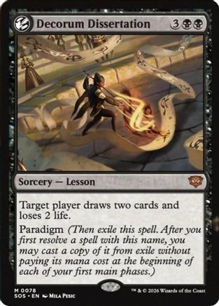 Decorum Dissertation (SOS-078)  Foil - Secrets of Strixhaven