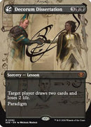 Decorum Dissertation (Borderless) (SOS-292)  Foil - Secrets of Strixhaven