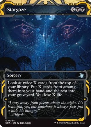 Stargaze (SOA-034)  Foil - Secrets of Strixhaven: Mystical Archive