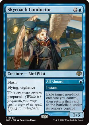 Skycoach Conductor (SOS-067)  Foil - Secrets of Strixhaven