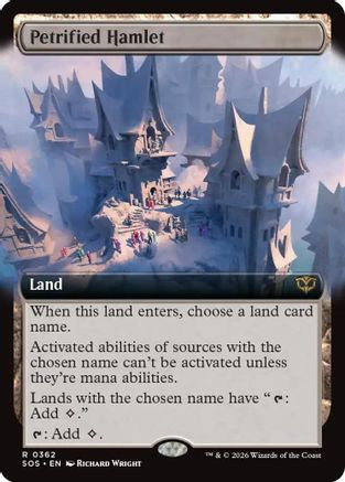 Petrified Hamlet (Extended Art) (SOS-362)  - Secrets of Strixhaven
