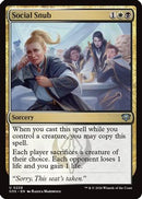 Social Snub (SOS-228)  Foil - Secrets of Strixhaven