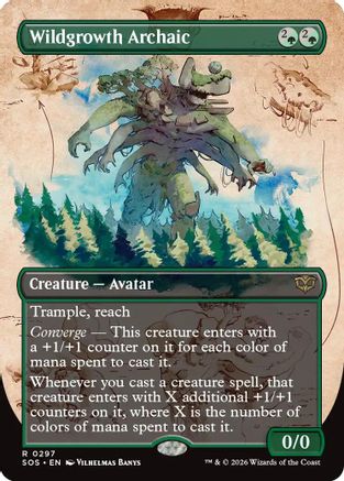 Wildgrowth Archaic (Borderless) (SOS-297)  Foil - Secrets of Strixhaven