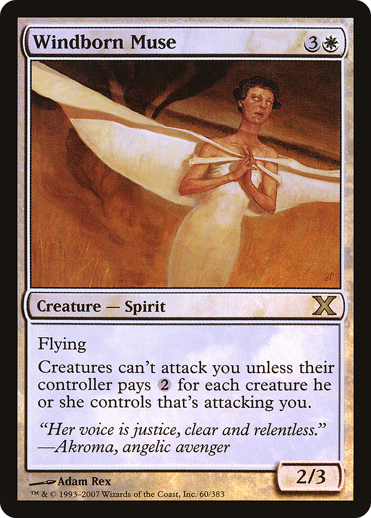 Windborn Muse (10E-60★)  Foil - Tenth Edition