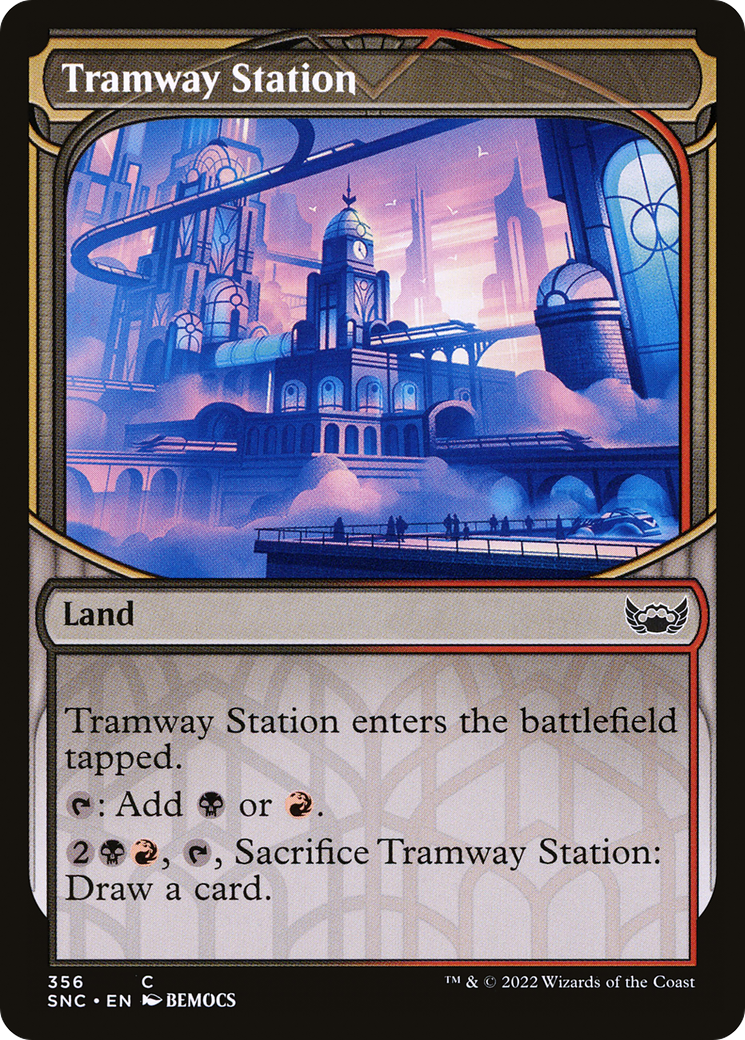 Tramway Station (Showcase) (SNC-356) - Streets of New Capenna: (Showcase) Foil