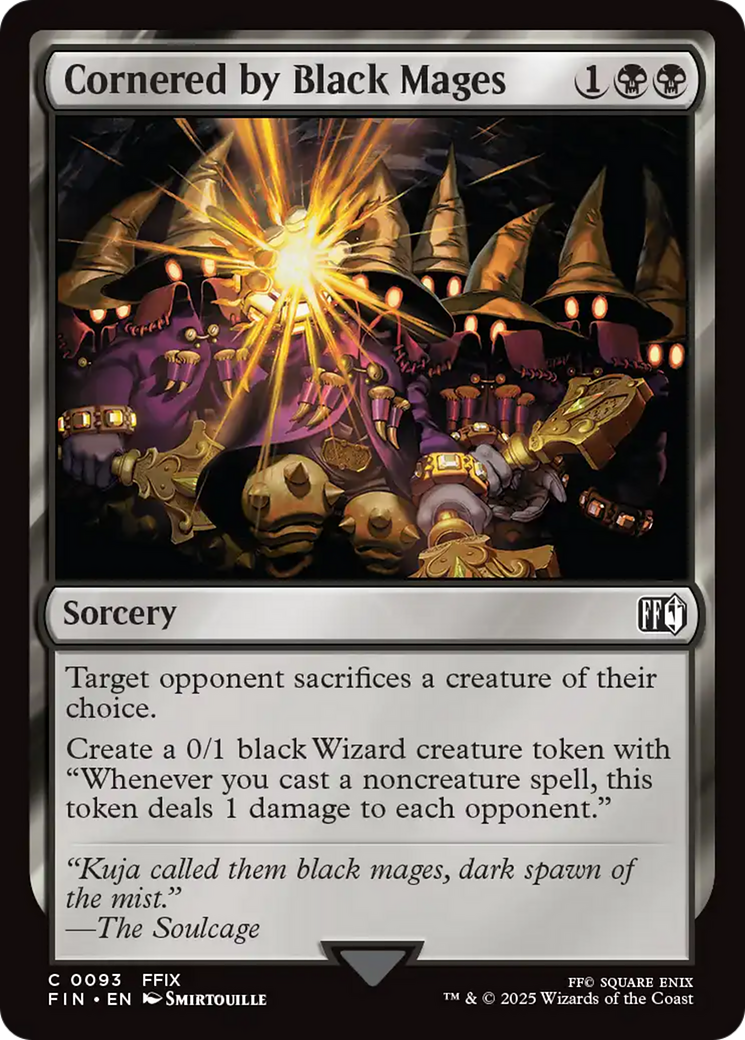 Cornered by Black Mages (FIN-093)  Foil - FINAL FANTASY