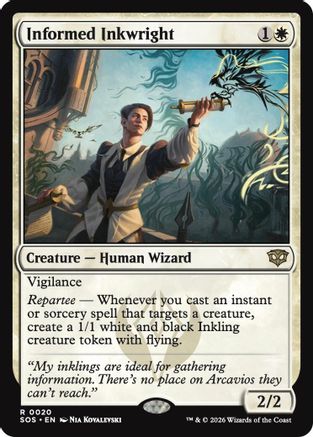 Informed Inkwright (SOS-020)  Foil - Secrets of Strixhaven