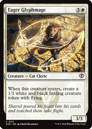 Eager Glyphmage (SOS-011)  Foil - Secrets of Strixhaven