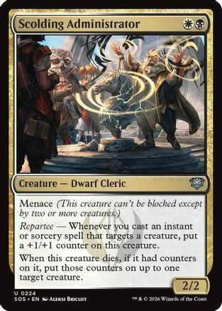 Scolding Administrator (SOS-224)  Foil - Secrets of Strixhaven