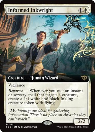 Informed Inkwright (Extended Art) (SOS-311)  Foil - Secrets of Strixhaven