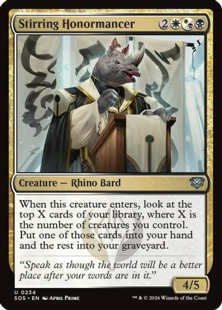 Stirring Honormancer (SOS-234)  Foil - Secrets of Strixhaven