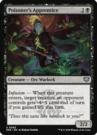 Poisoner's Apprentice (SOS-092)  - Secrets of Strixhaven