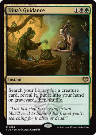 Dina's Guidance (SOS-184)  Foil - Secrets of Strixhaven