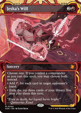 Jeska's Will (SOA-044)  Foil - Secrets of Strixhaven: Mystical Archive