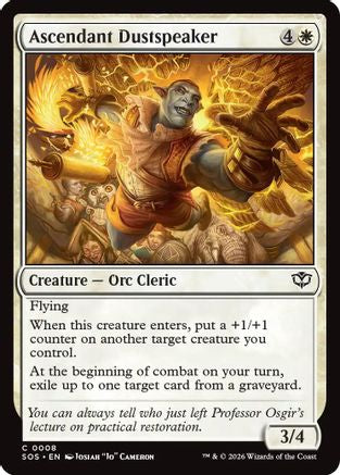 Ascendant Dustspeaker (SOS-008)  Foil - Secrets of Strixhaven