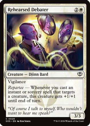 Rehearsed Debater (SOS-029)  Foil - Secrets of Strixhaven