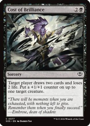 Cost of Brilliance (SOS-077)  - Secrets of Strixhaven