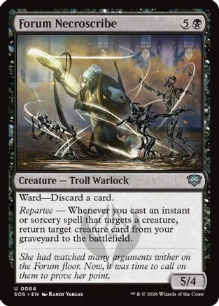 Forum Necroscribe (SOS-084)  Foil - Secrets of Strixhaven