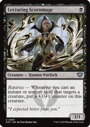 Lecturing Scornmage (SOS-087)  Foil - Secrets of Strixhaven