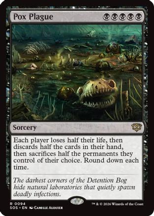 Pox Plague (SOS-094)  Foil - Secrets of Strixhaven